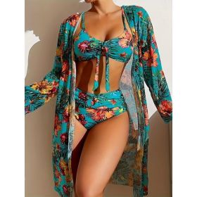 Women's Two-piece Casual Swimsuit P514-09 (Option: Design and color-L)